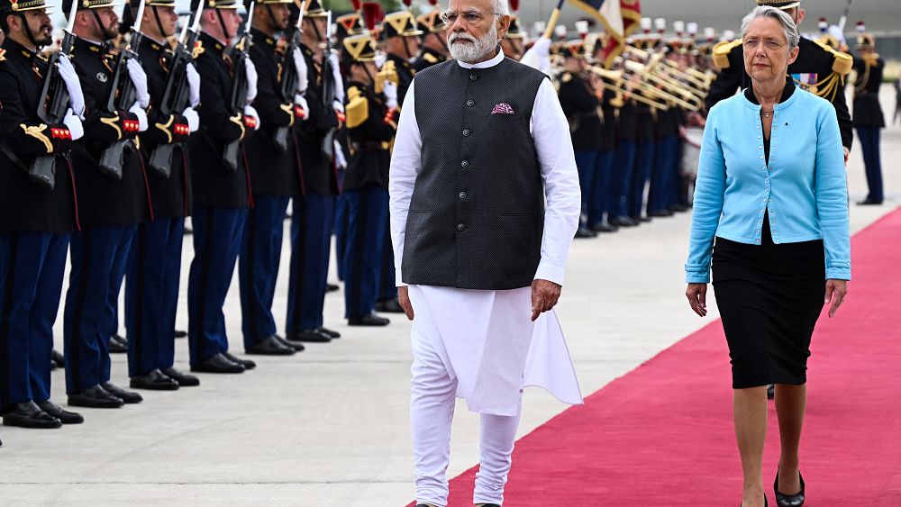 Le Premier ministre indien Nahendra Modi en visite de deux jours en France