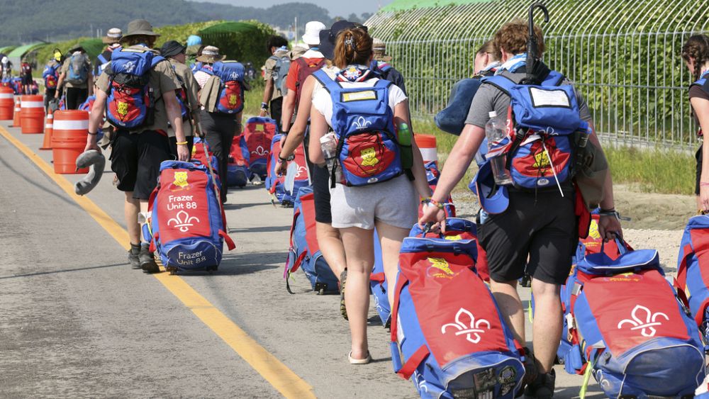 Les éclaireurs européens fuient le jamboree mondial sud-coréen avant le typhon