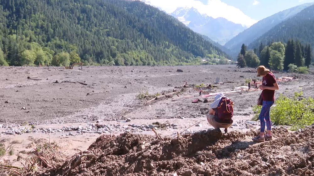 Les sauveteurs recherchent toujours des survivants d'un glissement de terrain meurtrier en Géorgie