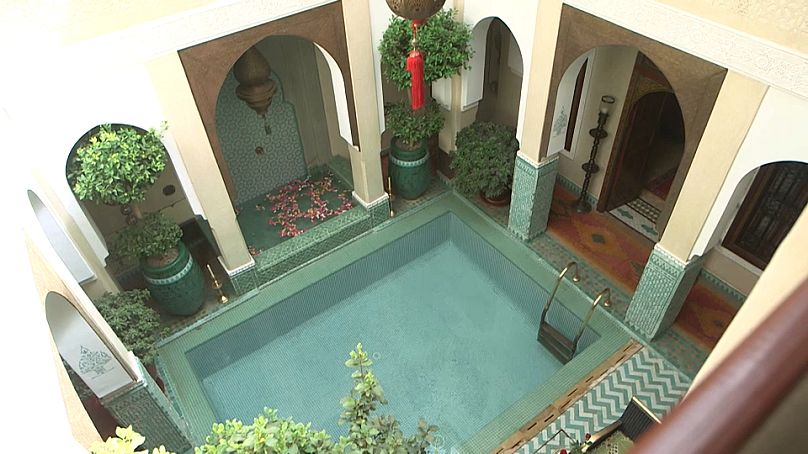 Un exemple de Riad, Marrakech, Maroc