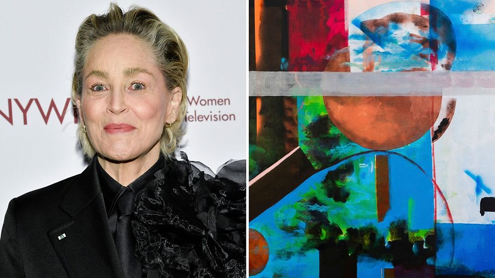 L'actrice de "Basic Instinct", Sharon Stone, dévoile des peintures abstraites dans une nouvelle exposition