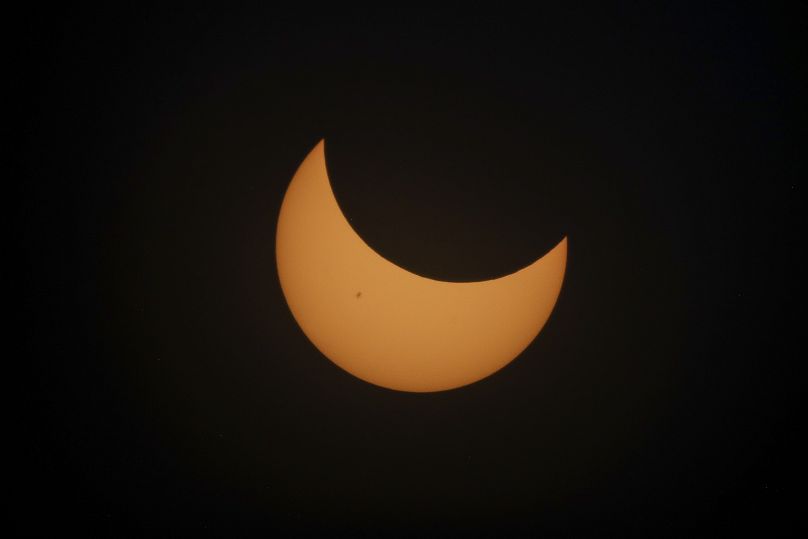 Une éclipse solaire annulaire vue depuis le désert de Tatacoa, en Colombie.