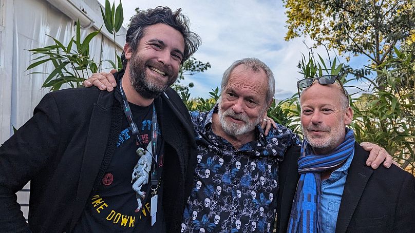 Terry Gilliam avec l'équipe Culture d'Euronews