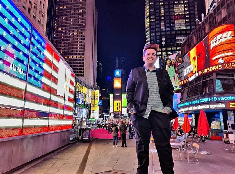 Varun à Times Square, New York