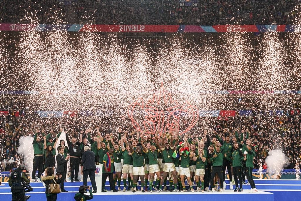 Merci à toutes celles et à tous ceux qui ont œuvré au succès de cette Coupe du monde de rugby que la France était fière d’accueillir.

Une pensée pour notre équipe ce soir.

Félicitations à l’Afrique du Sud pour sa victoire. Well done @CyrilRamaphosa!