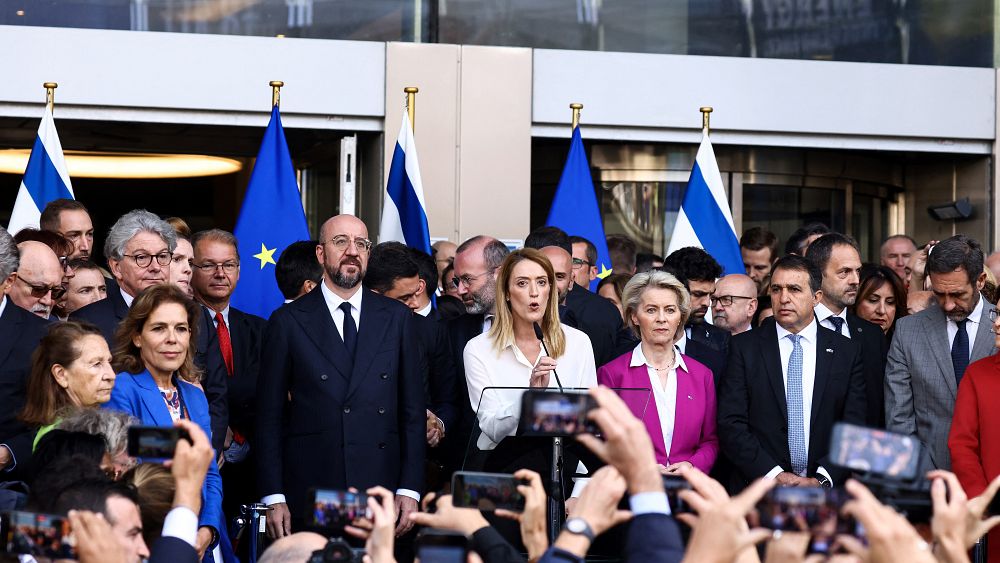 L'Union européenne observe une minute de silence en mémoire des victimes de l'attaque du Hamas