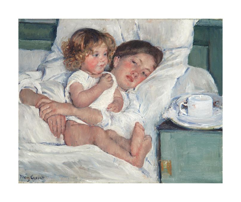 Petit-déjeuner au lit de Mary Cassatt (1897)