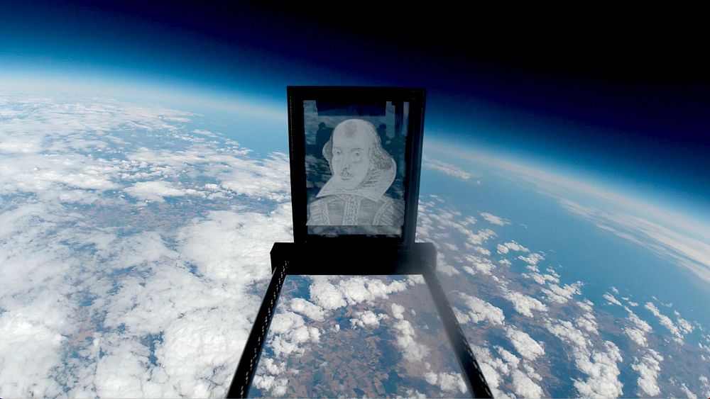 Un cinéaste envoie un portrait de Shakespeare dans l'espace dans le cadre de l'anniversaire du Folio 400