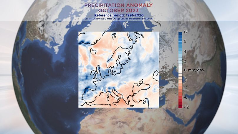 ANOMALIE DES PRÉCIPITATIONS OCTOBRE 2023 Période de référence : 1991-2020