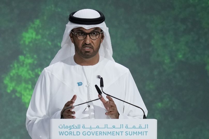 Sultan al-Jaber, PDG d'ADNOC et président de la COP28 lors du Sommet mondial des gouvernements à Dubaï, aux Émirats arabes unis, en février.