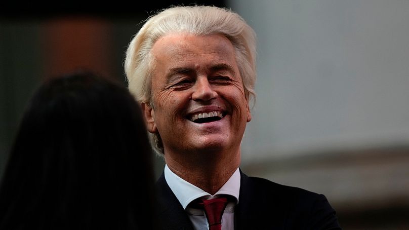 DOSSIER : Geert Wilders, législateur populiste néerlandais anti-immigration, au parlement de La Haye, septembre 2023