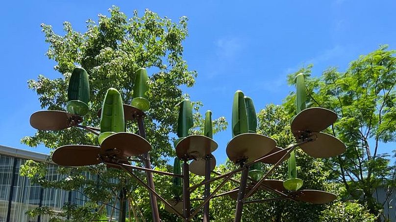 Un WindTree en harmonie avec son environnement à Hong Kong.