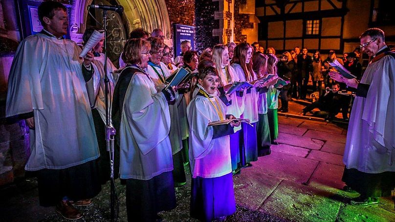 Un événement vivant du calendrier d’avancement à Henley, au Royaume-Uni.