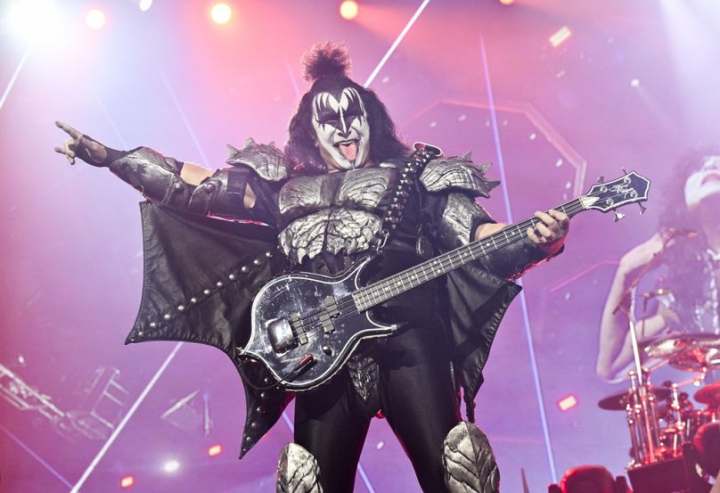 Gene Simmons, la langue la plus célèbre de l'histoire du glam-rock, se produit au « Kiss Final Farewell » au Madison Square Garden, le 2 décembre 2023.