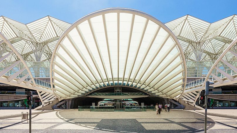 Gare do Oriente à Lisbonne, Portugal.