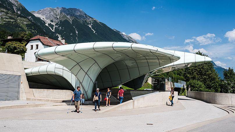 Gare de Hungerburg à Innsbruck, Autriche.