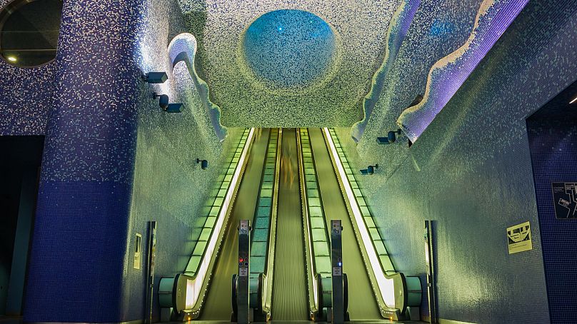 Gare de Tolède à Naples, Italie.