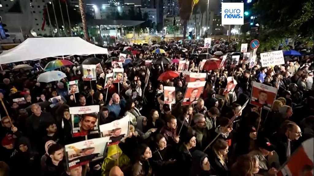 Tel Aviv protest against Israeli government and Netanyahu