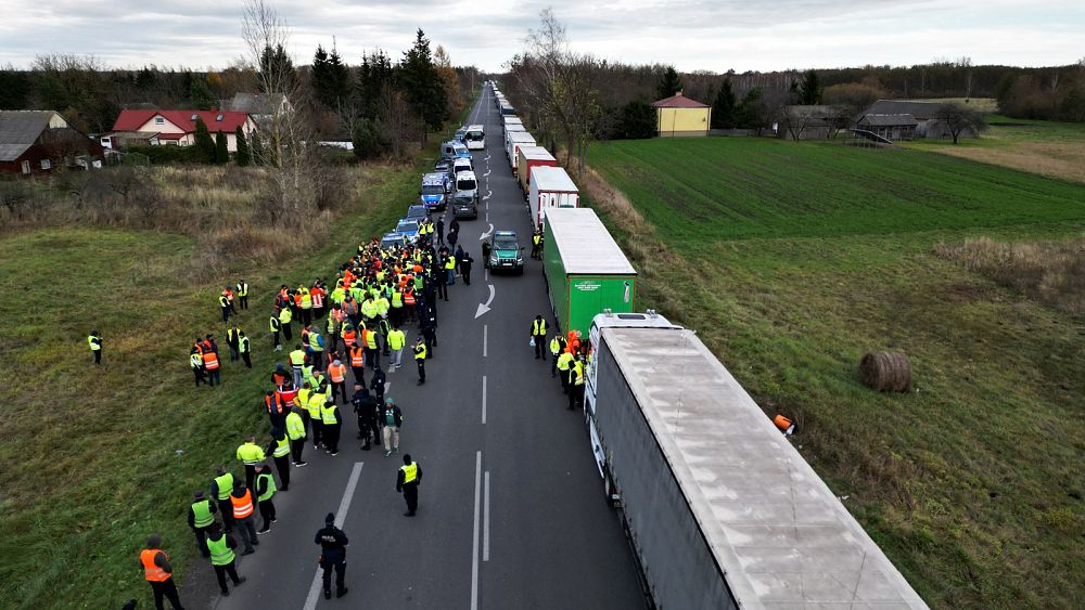 Explication : Pourquoi les camionneurs bloquent la frontière orientale de l'UE avec l'Ukraine