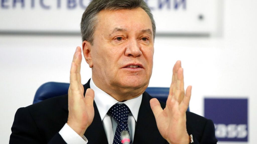 Former Ukrainian President Viktor Yanukovych