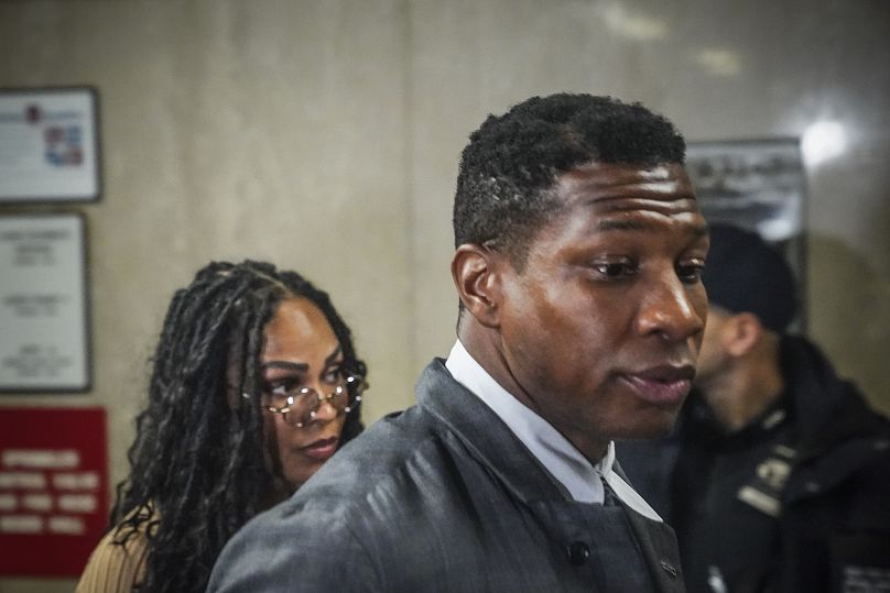 L'acteur Jonathan Majors arrive au tribunal pour son procès pour agression domestique - mardi 5 décembre 2023, à New York