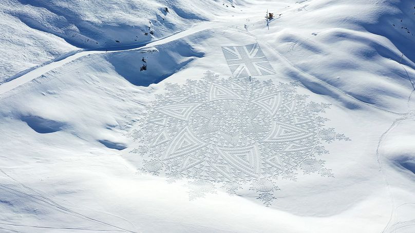 Une des dernières créations de Simon dans les Alpes françaises