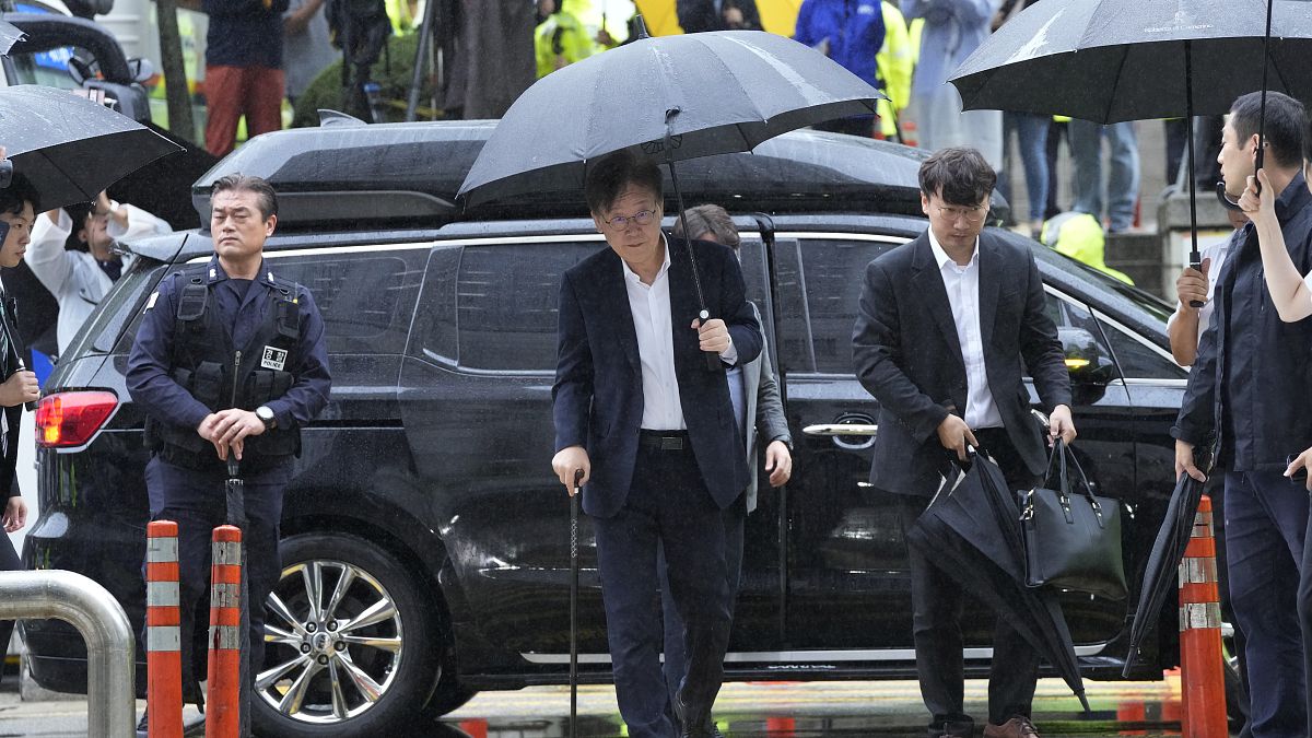 South Korean opposition leader Lee Jae-myung on 2 January 2024 in Busan, South Korea.