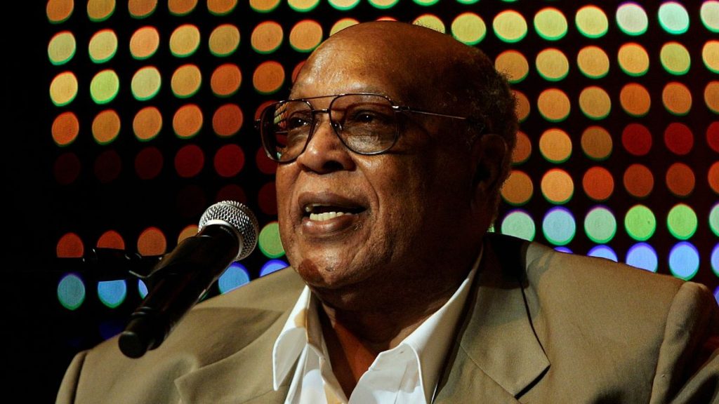 Jazz and soul pianist and singer Les McCann performs on stage during the opening of the 40th Montreux Jazz Festival at the Auditorium Stravinski, June 30, 2006,