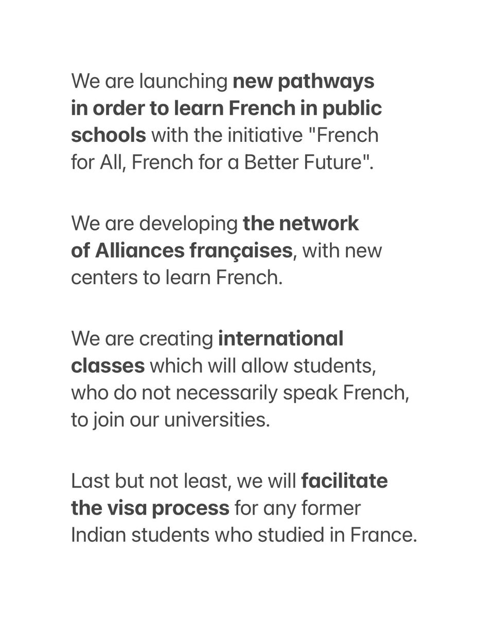 30,000 Indian students in France in 2030.

It’s a very ambitious target, but I am determined to make it happen.

Here’s how: