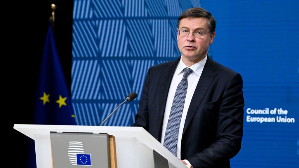 EU trade commissioner Valdis Dombrovskis