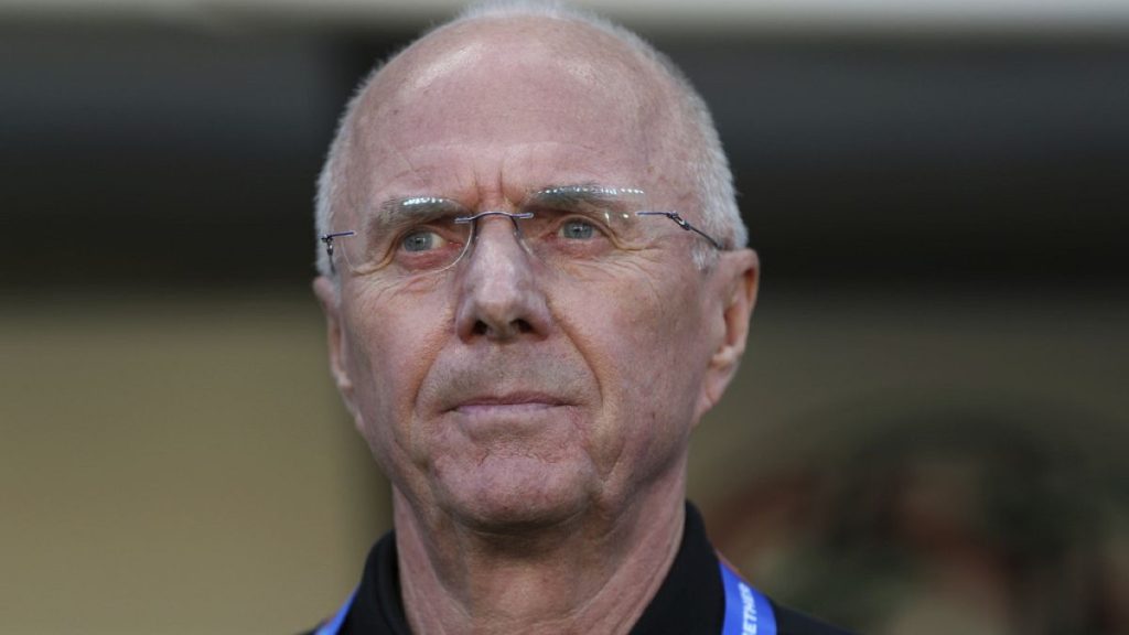 Sven-Goran Eriksson looks on during the AFC Asian Cup group C soccer match between China and Phillipines at Mohammed Bin Zayed Stadium in Abu Dhabi in 2019