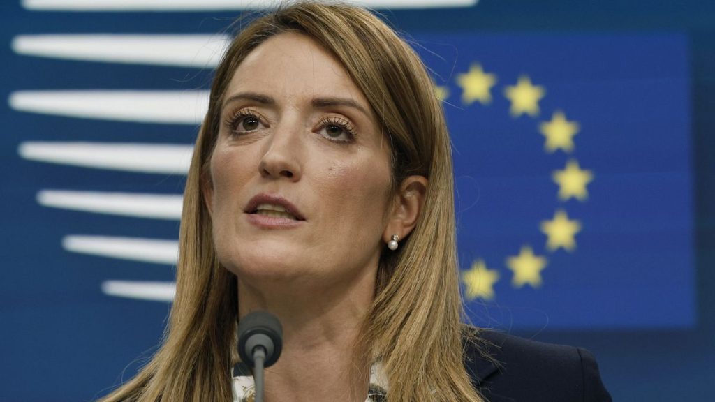 European Parliament President Roberta Metsola