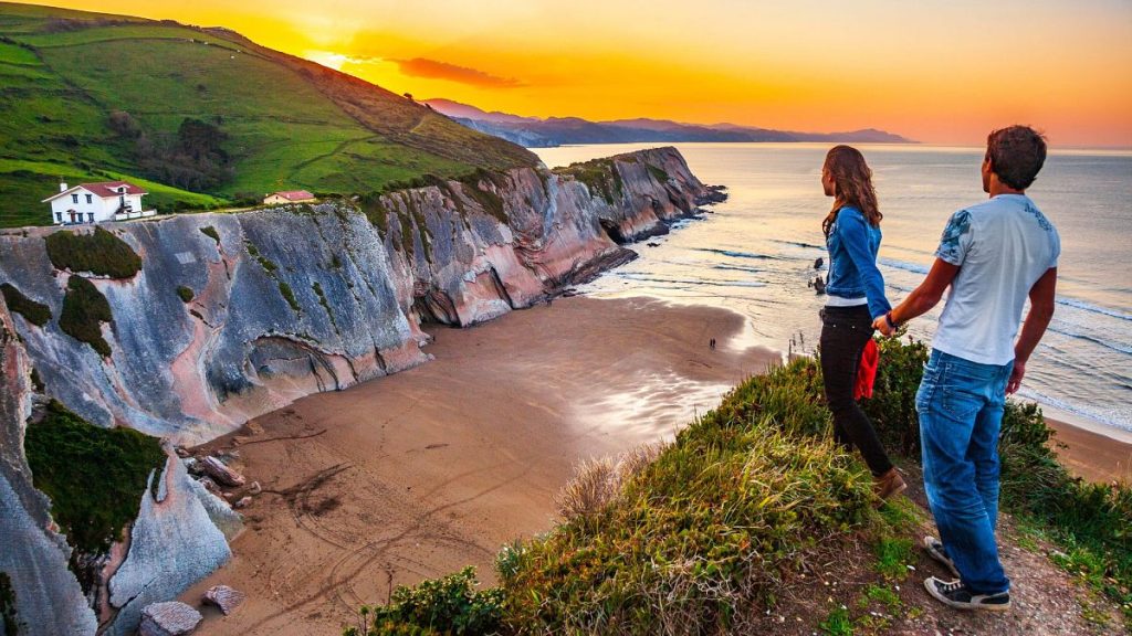 Explore the rugged coastline of Zumaia in Basque Country.