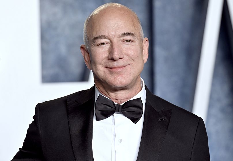 Le fondateur d'Amazon, Jeff Bezos, à la Vanity Fair Oscar Party, en mars 2023.