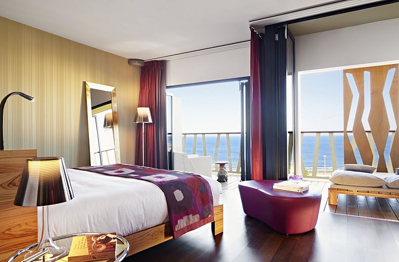 Une suite junior avec vue sur l'océan au Bohemia Suites and Spa, Gran Canaria