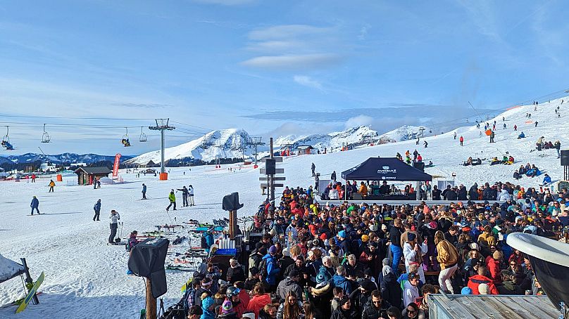 Après ski à La Folie Douce.