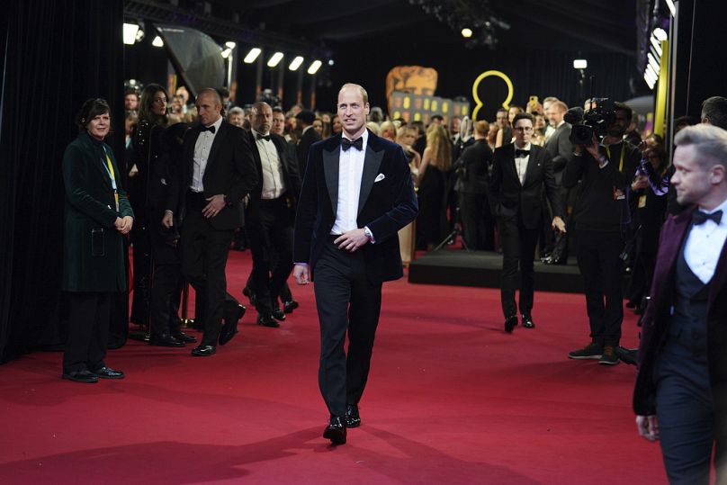 Le prince William de Grande-Bretagne, président des BAFTA, arrive à la 77e cérémonie des British Academy Film Awards, BAFTA, à Londres