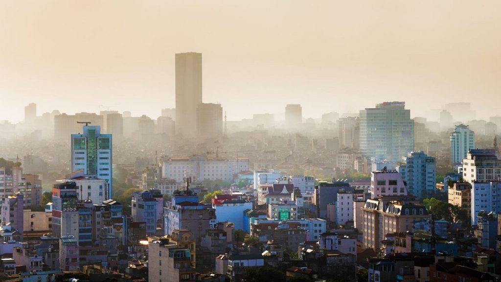 Flights had to be diverted in Hanoi on Friday due to thick smog.