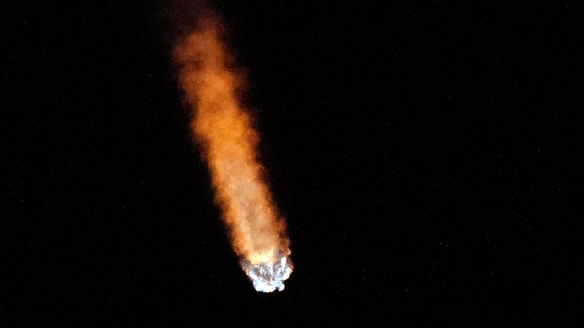 A SpaceX Falcon 9 rocket lifts off from pad 39A at Kennedy Space Center in Florida, early on Thursday, February 15, 2024.