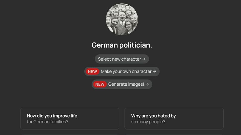 Le chatbot Hitler sur Gab AI.