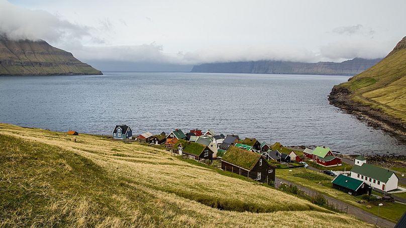 Un village sur l'île natale de Fríði, Eysturoy