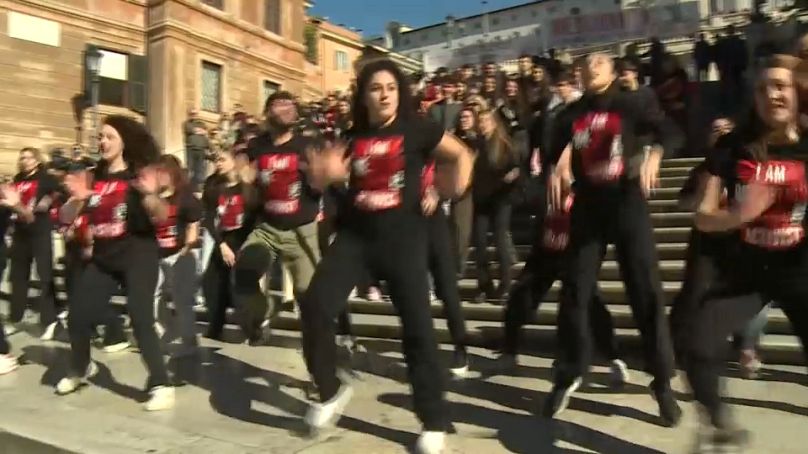 Manifestation de danse One Billion Rising à Rome