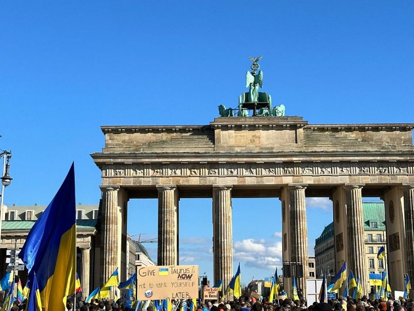 Manifestation pro-ukrainienne à Berlin
