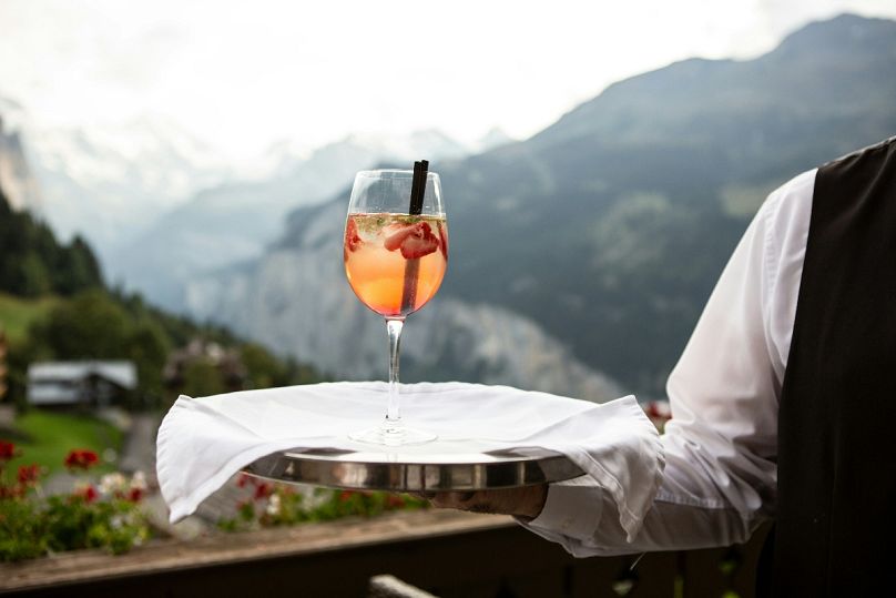 Service de luxe dans un hôtel en Suisse