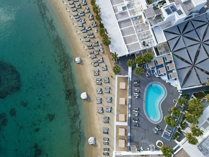 Un hôtel de luxe sur la très populaire île grecque de Mykonos