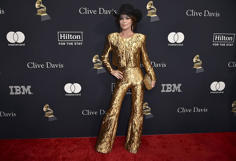 Shania Twain au gala pré-Grammy en février