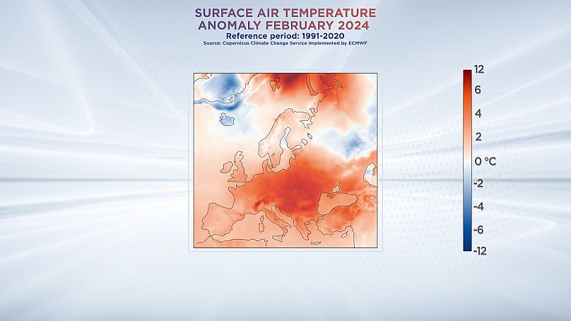 En Europe, il y a eu de grandes anomalies chaudes dans de nombreux pays.  Données du service Copernicus sur le changement climatique.