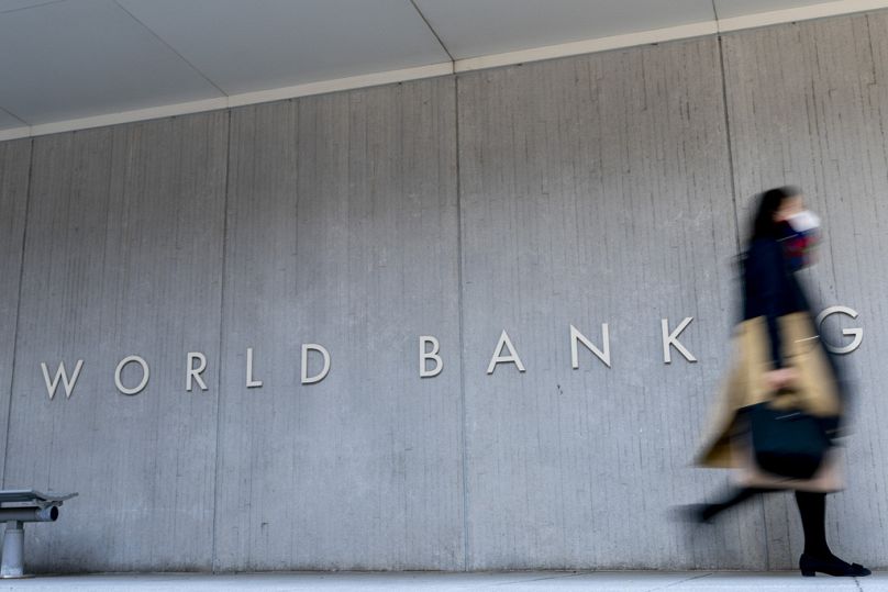 Le bâtiment de la Banque mondiale à Washington, avril 2021