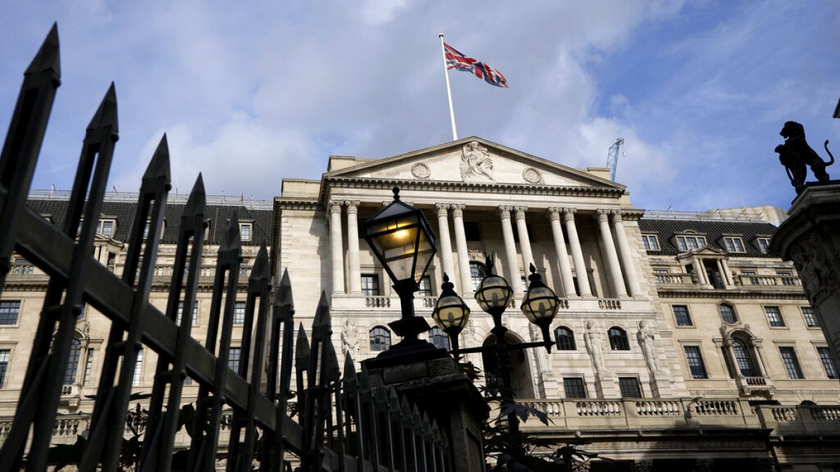 A view of The Bank of England in London, on Sept. 22, 2022.