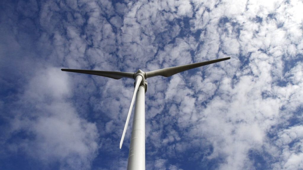 Wind turbine seen